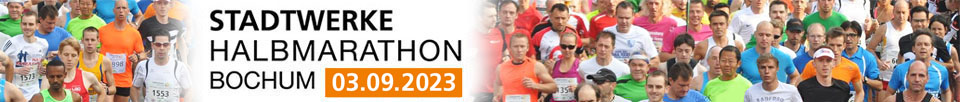 Stadtwerke Halbmarathon Bochum 2022 und 2023 logo
